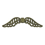 Englevinge. Stor. Filigran. Antik bronze. 51 mm